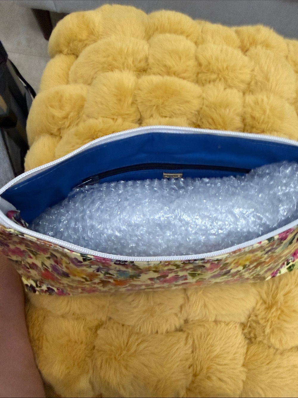 Amalfi Yellow Floral Shoulder Bag View 2